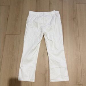 White Straight-Leg Pants